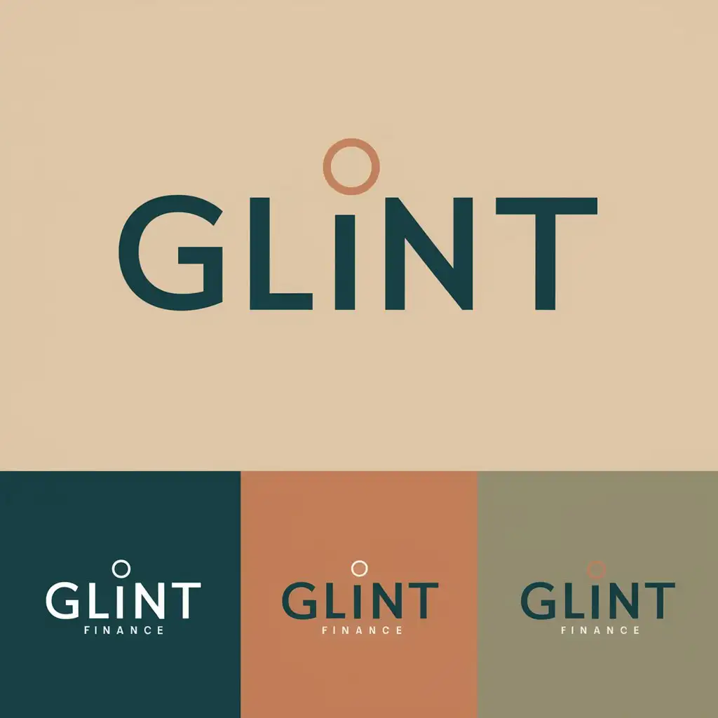 LOGO Design For Glint Realistic Business Logo with Versatile Background Colors