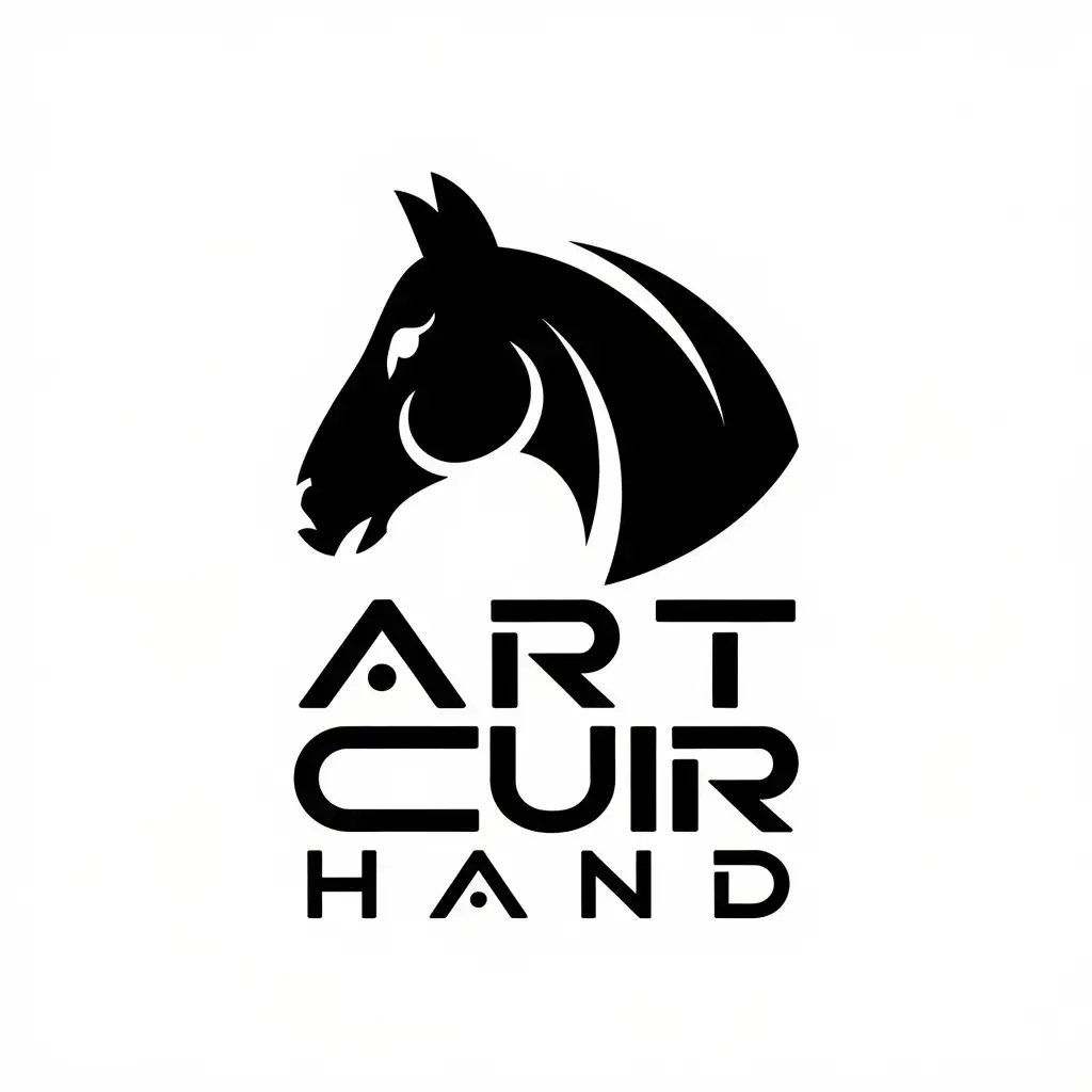 LOGO-Design-for-Art-Cuir-Hand-Horse-Head-Symbol-on-Moderate-Clear-Background