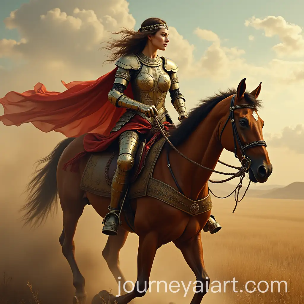 Female-Knights-Riding-Adorned-Horses-in-Ancient-Times