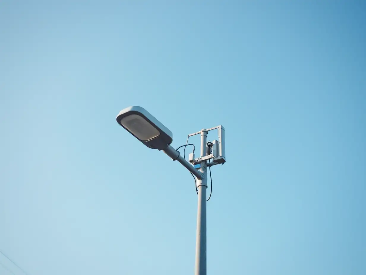 Urban-5G-Infrastructure-Small-Antenna-on-Street-Light-Pole