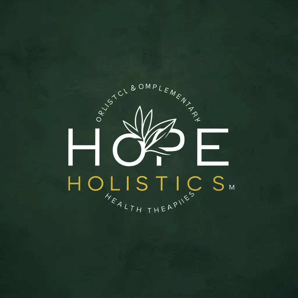 LOGO Design For Hope Holistics Natural Organic Modern Holistic Health Theme