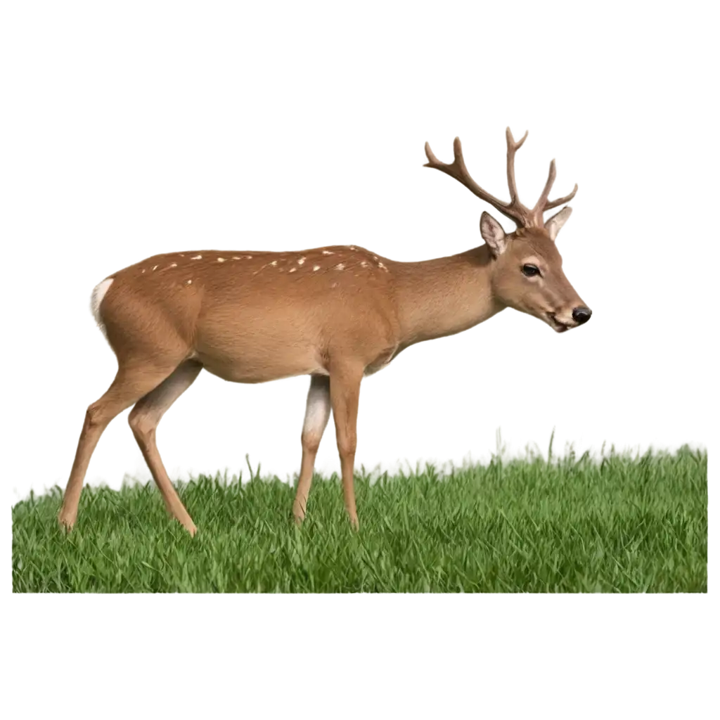 Graceful-Deer-Eating-Grass-PNG-Image-Capturing-Serenity-and-Natural-Beauty