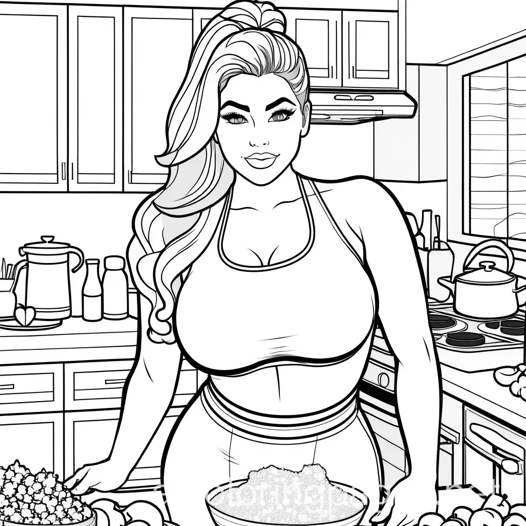 Fitness-Influencer-Jem-Wolfie-Coloring-Page