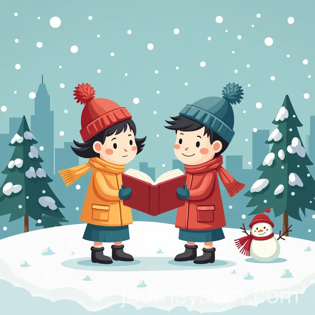 Winter-Book-Reading-Time-for-Schoolchildren