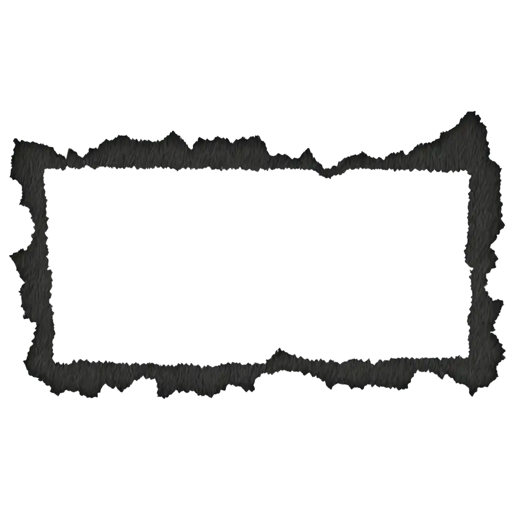 HighQuality-PNG-Image-of-Black-Torn-Outline-Paper-Enhance-Your-Visual-Content-with-Clarity-and-Detail