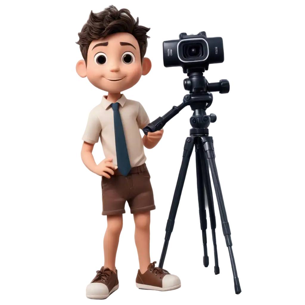 Cute-Video-Camera-with-Legs-Hands-and-Boy-Face-PNG-Image-for-Creative-Projects