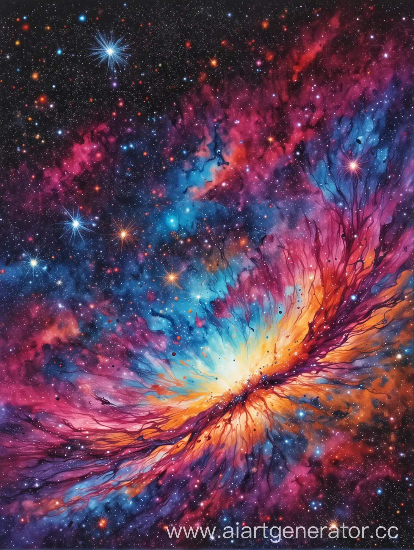 Colorful-Cosmos-in-a-Galactic-Nebula-Exploration