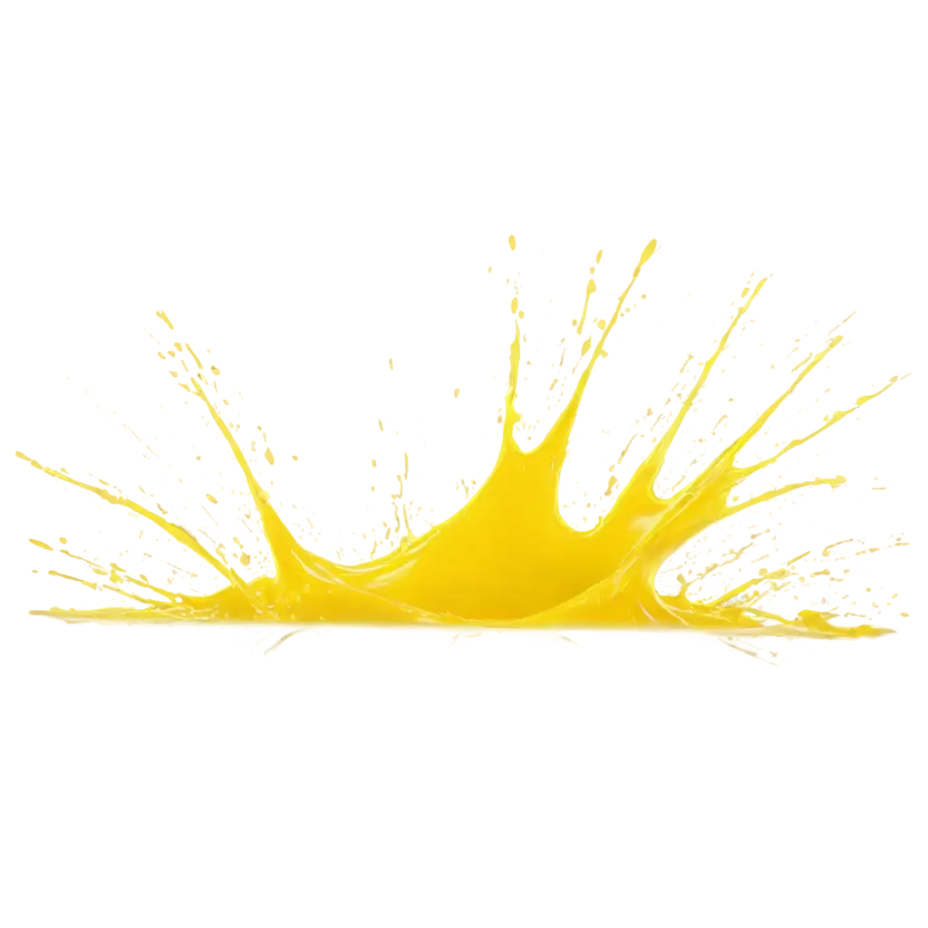 Vibrant-Yellow-Splashes-PNG-Image-for-HighQuality-Design-Projects