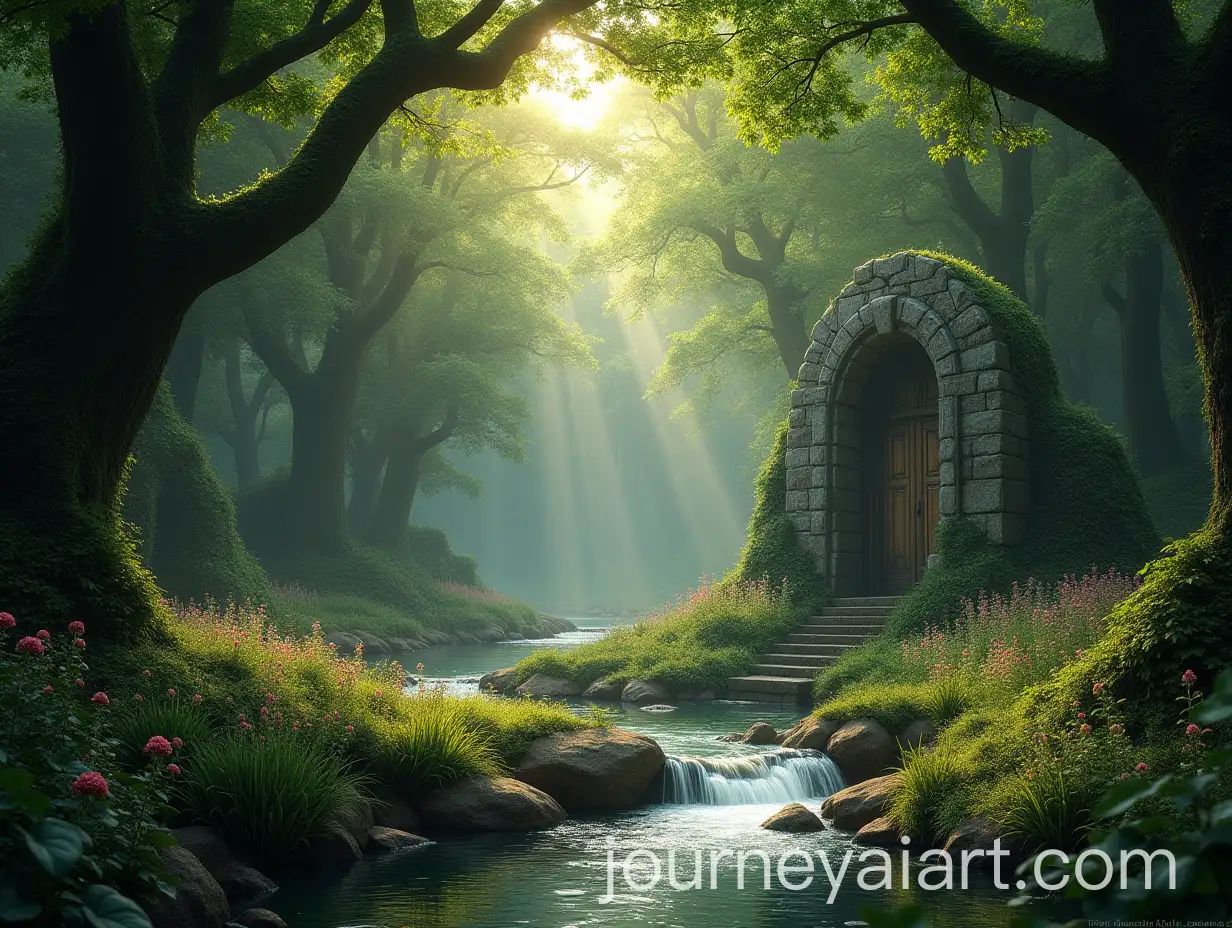 Enchanted-Forest-Fantasy-Landscape-with-Ancient-Ruins-and-Magic-Portal