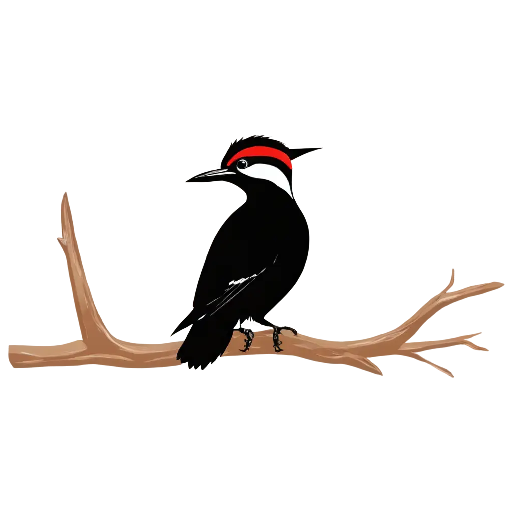 Minimalistic-Black-Woodpecker-Logo-PNG-HighQuality-Transparent-Image-for-Versatile-Design-Uses