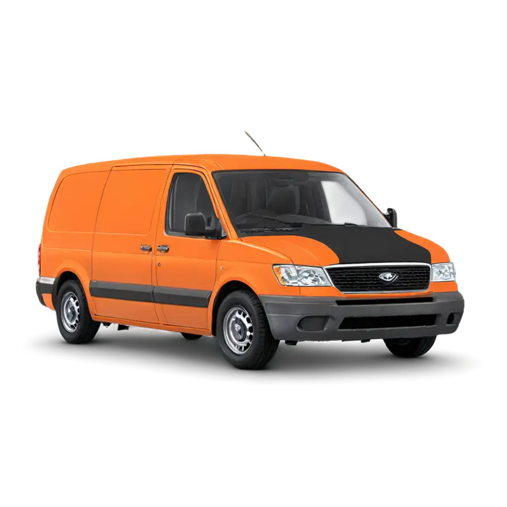 Orange-Cargo-Van-PNG-Image-HighQuality-Versatile-Graphic-for-Multiple-Uses