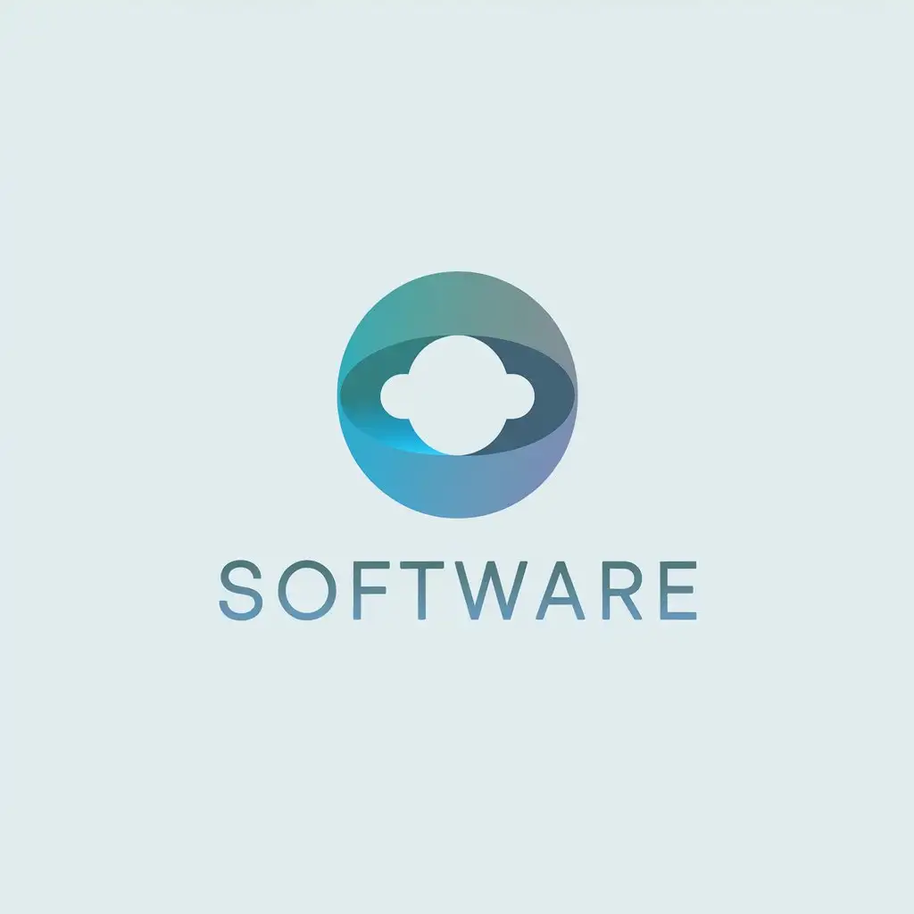 a vector logo design,with the text "Software", main symbol:Software,Minimalistic,be used in Internet industry,clear background