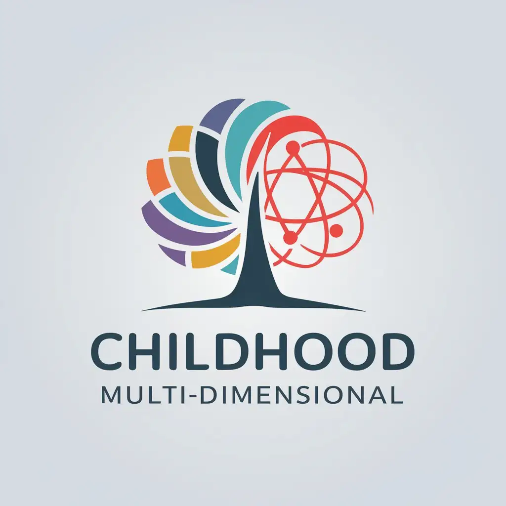 LOGO-Design-For-Childhood-MultiDimensional-Wise-Tree-and-Atom-Symbol-in-Education-Industry