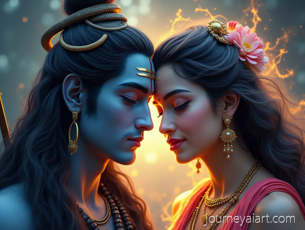 FullFace-Portrait-of-Shiva-and-Parvati-with-Cosmic-Divine-Aura