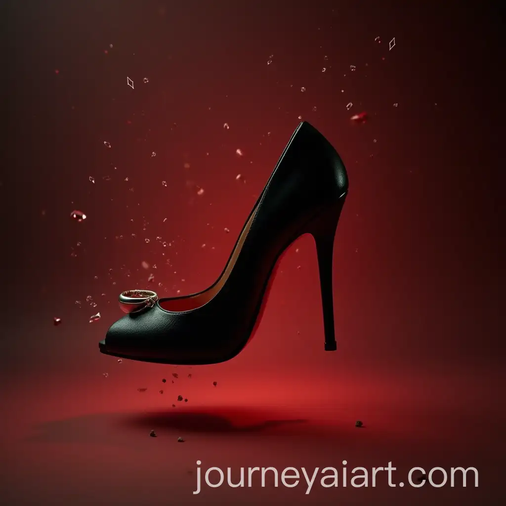 Dramatic-Scene-of-Broken-Love-with-High-Heels-and-Wedding-Ring
