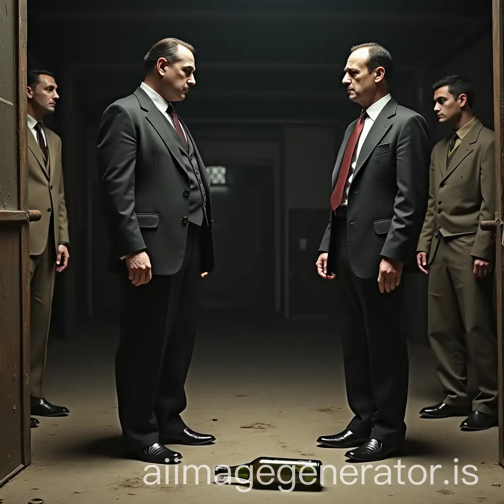 Al-Capone-Stands-Opposite-Rival-in-Deserted-Warehouse-with-Tense-Atmosphere