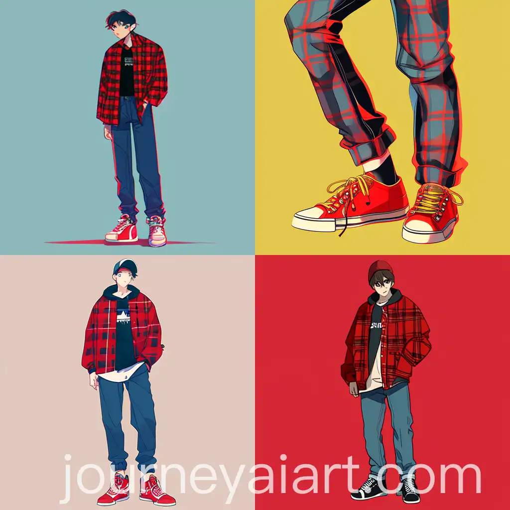 Man-in-Plaid-Shirt-with-Wrench-Retro-Anime-Style-Art
