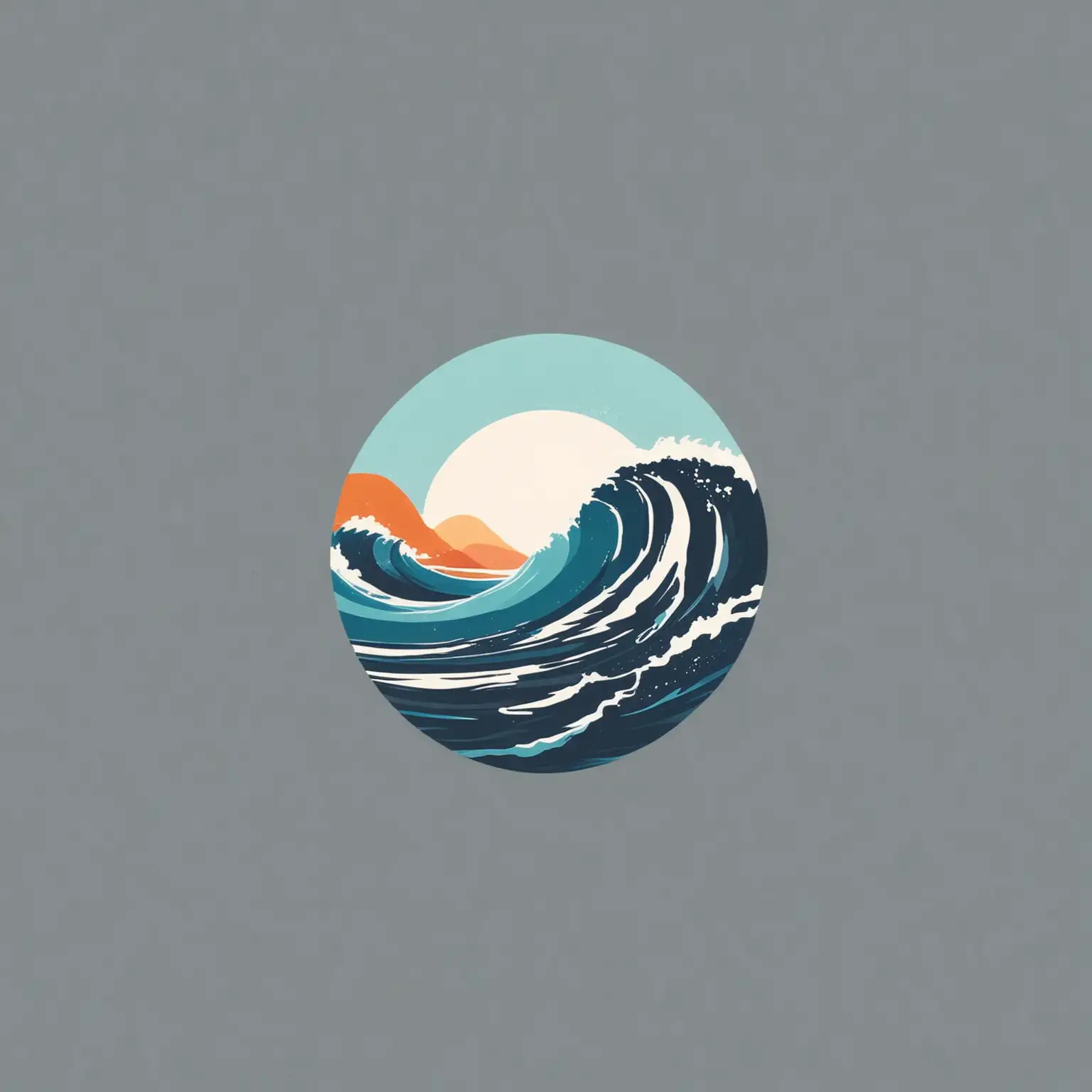 Elegant-Wave-Logo-Design-with-Flat-Colors