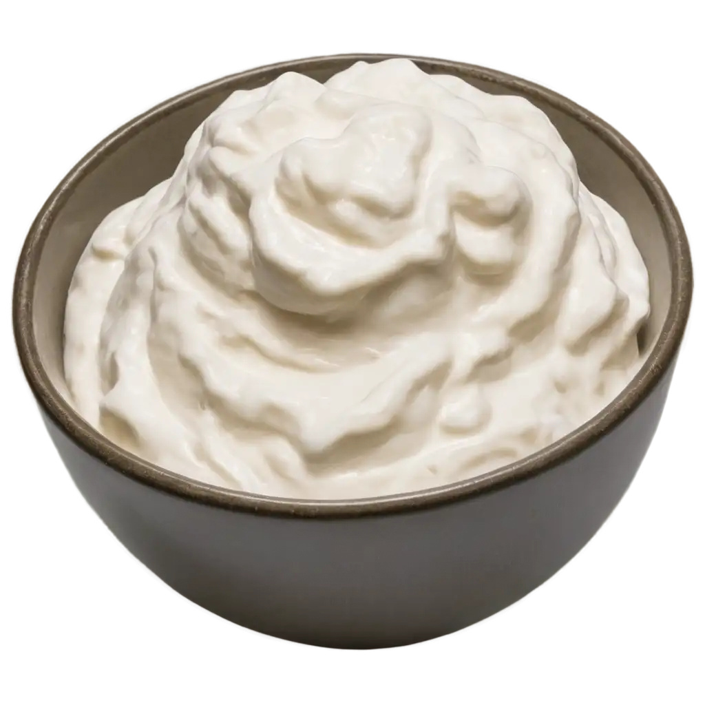 HighQuality-PNG-Image-of-Sour-Cream-in-a-Bowl-for-Culinary-Uses