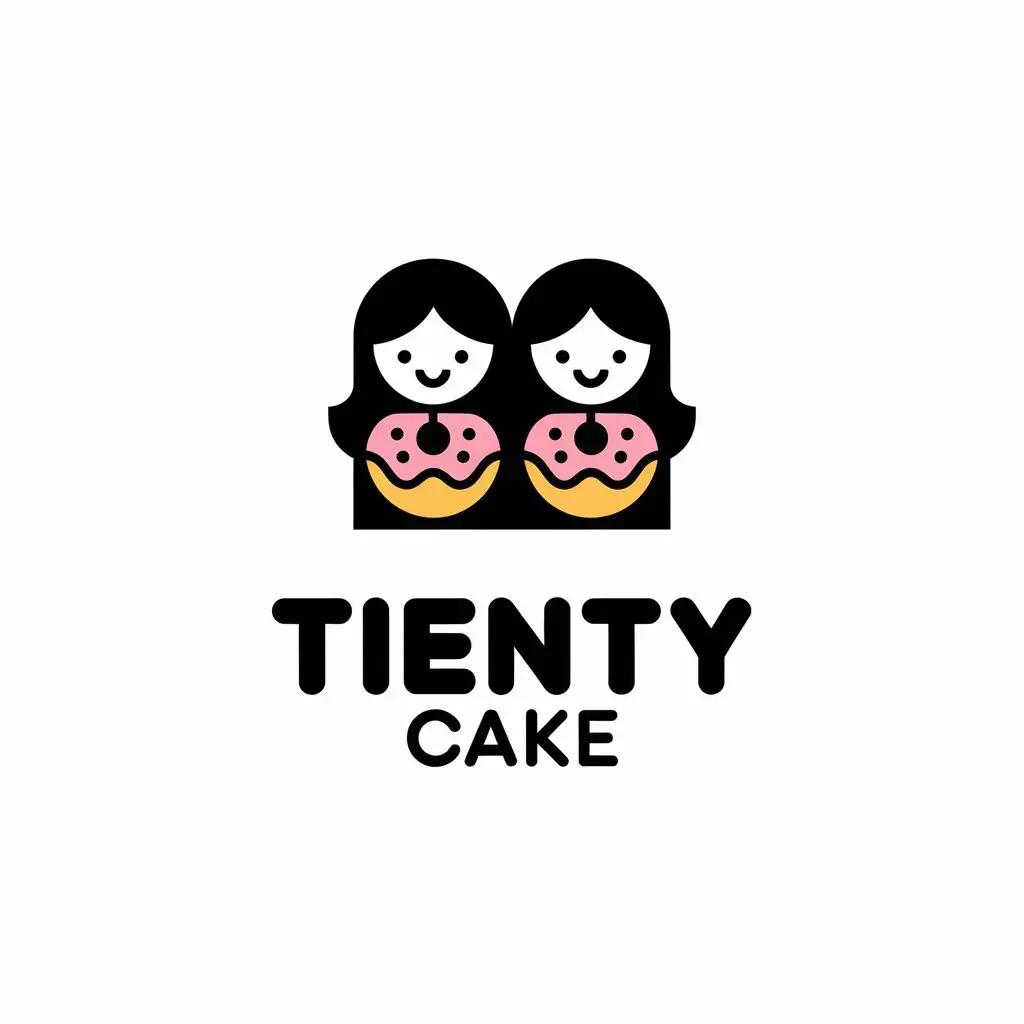 LOGO-Design-for-Tienty-CAKE-Two-Sisters-and-Sweets-in-Moderation