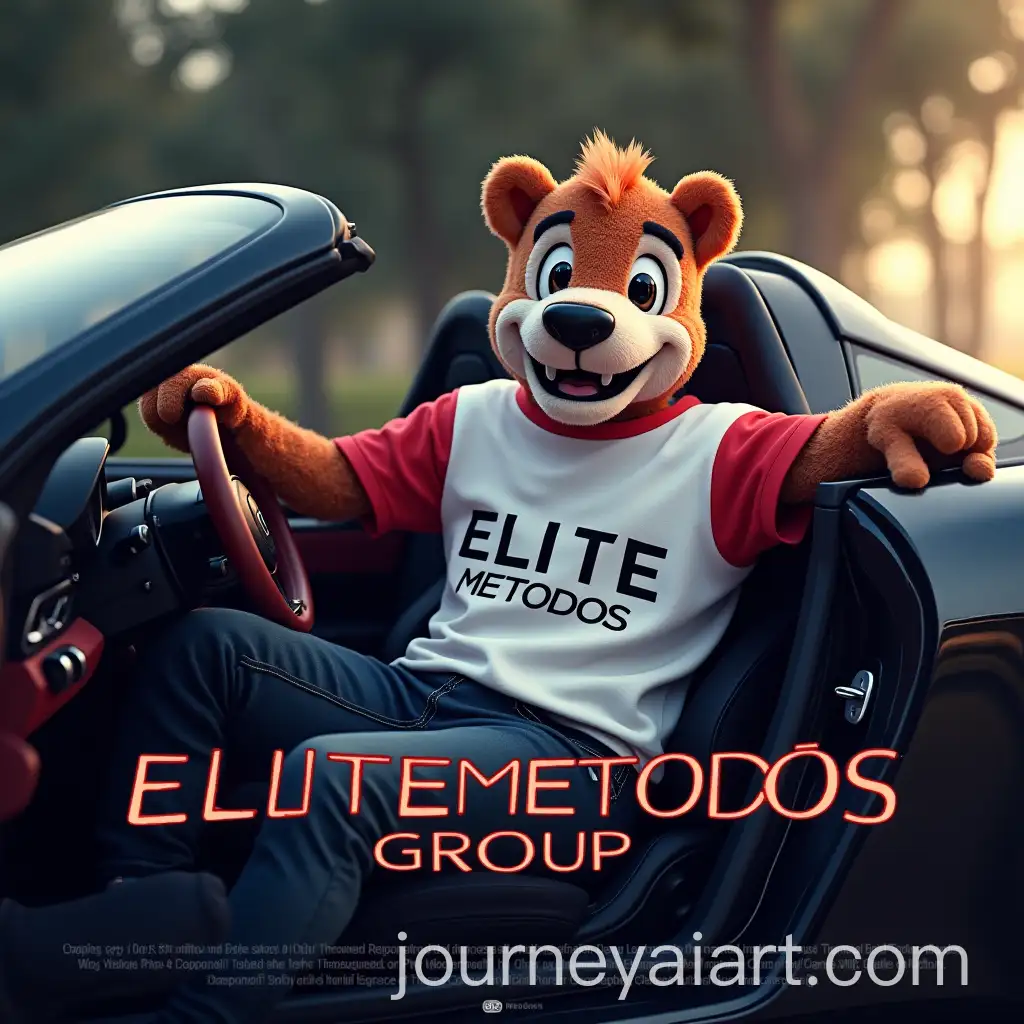 ModernAI-Image-Prompt-Expansion-Mascot-in-Porsche-Sports-Car-Promoting-Elite-Metodos