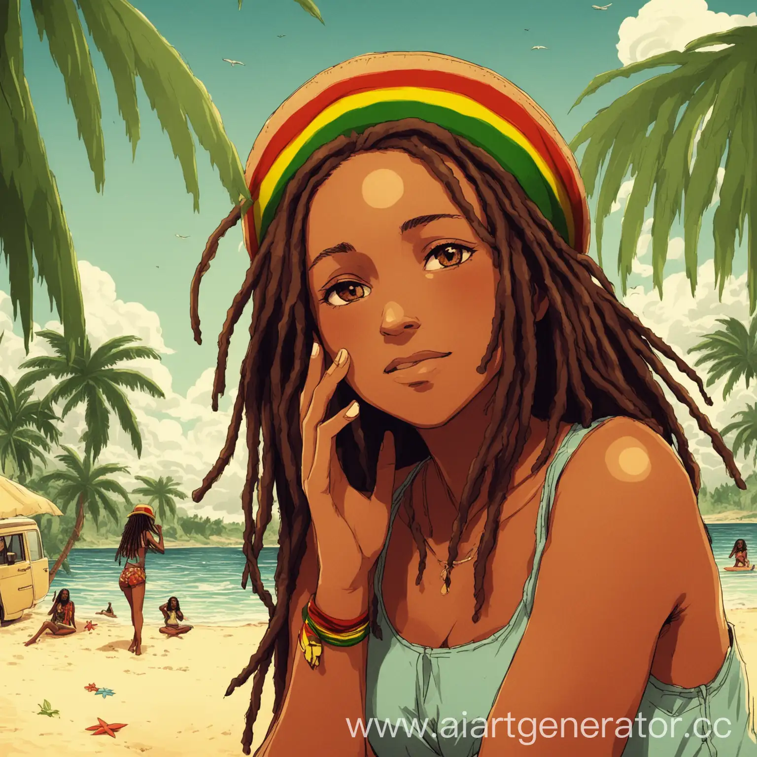 Summer-Indie-Girl-Enjoying-Reggae-Music