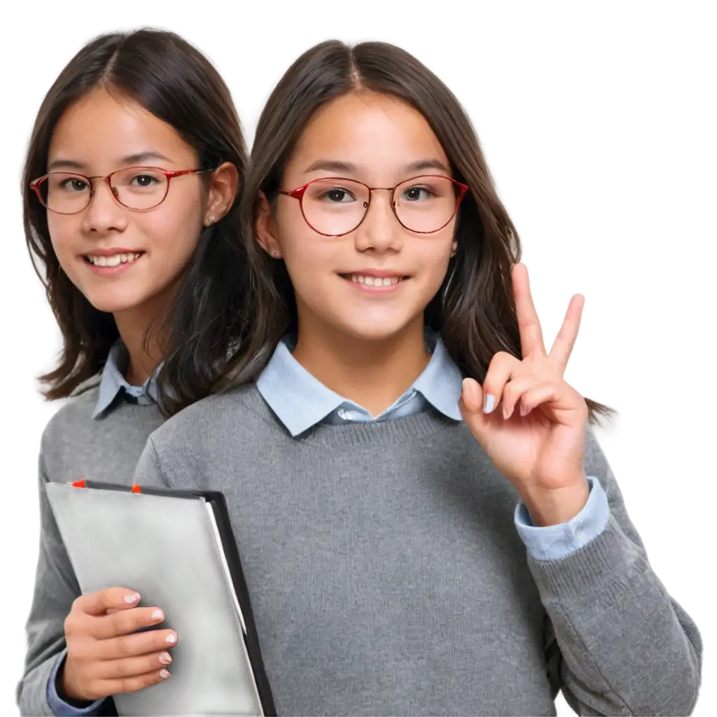 Smart-Student-Girl-PNG-Image-Perfect-for-Educational-Creative-Inspirational-Designs