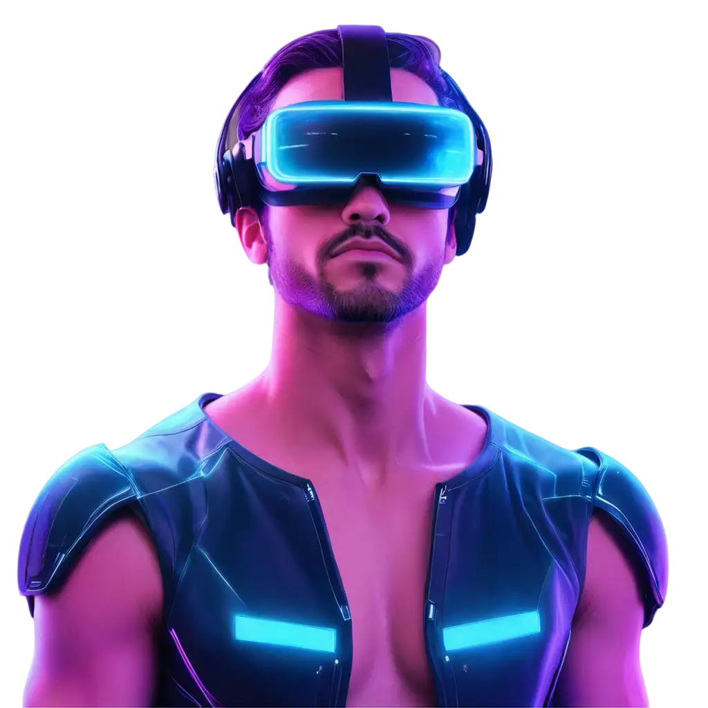 Futuristic-Male-Character-PNG-with-VR-Headset-and-Neon-Cyberpunk-Aesthetic