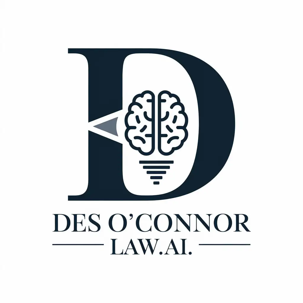 LOGO Design For Des OConnor Lawai Clean Classy and Professional with Subtle AI Integration