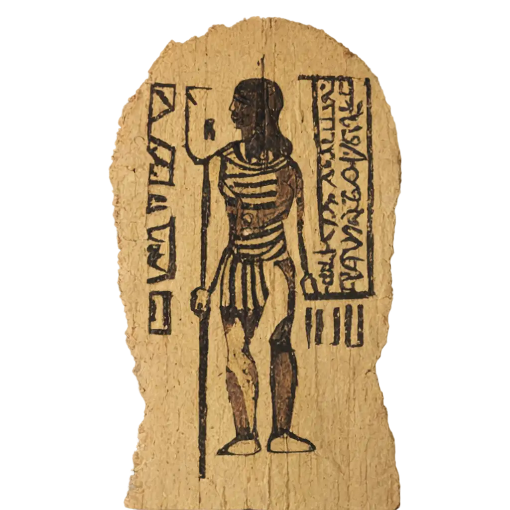 PNG-Image-of-a-Papyrus-with-Hieroglyphs-Capturing-Ancient-Textures-in-High-Clarity