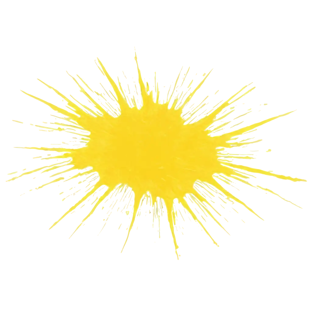 HighQuality-PNG-of-Splattered-Yellow-Paint-Blot-with-Dynamic-Splashes