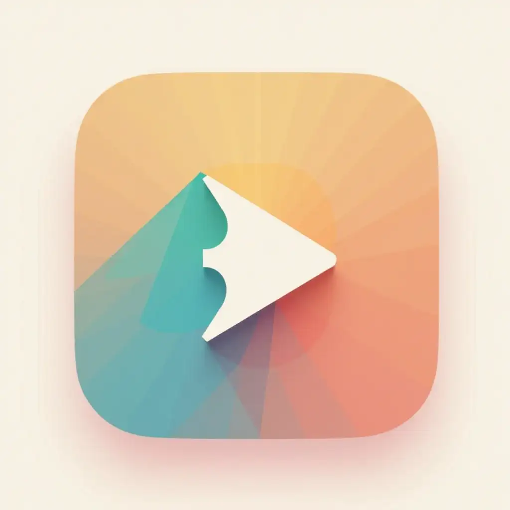 Play-App-Logo-Design-with-Play-Shape-and-Creative-Elements