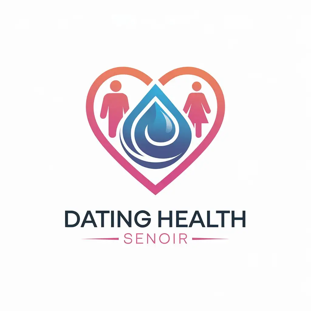 LOGO Design for Dating Health Senior Minimalistic Love Health Fashion and Dating Theme