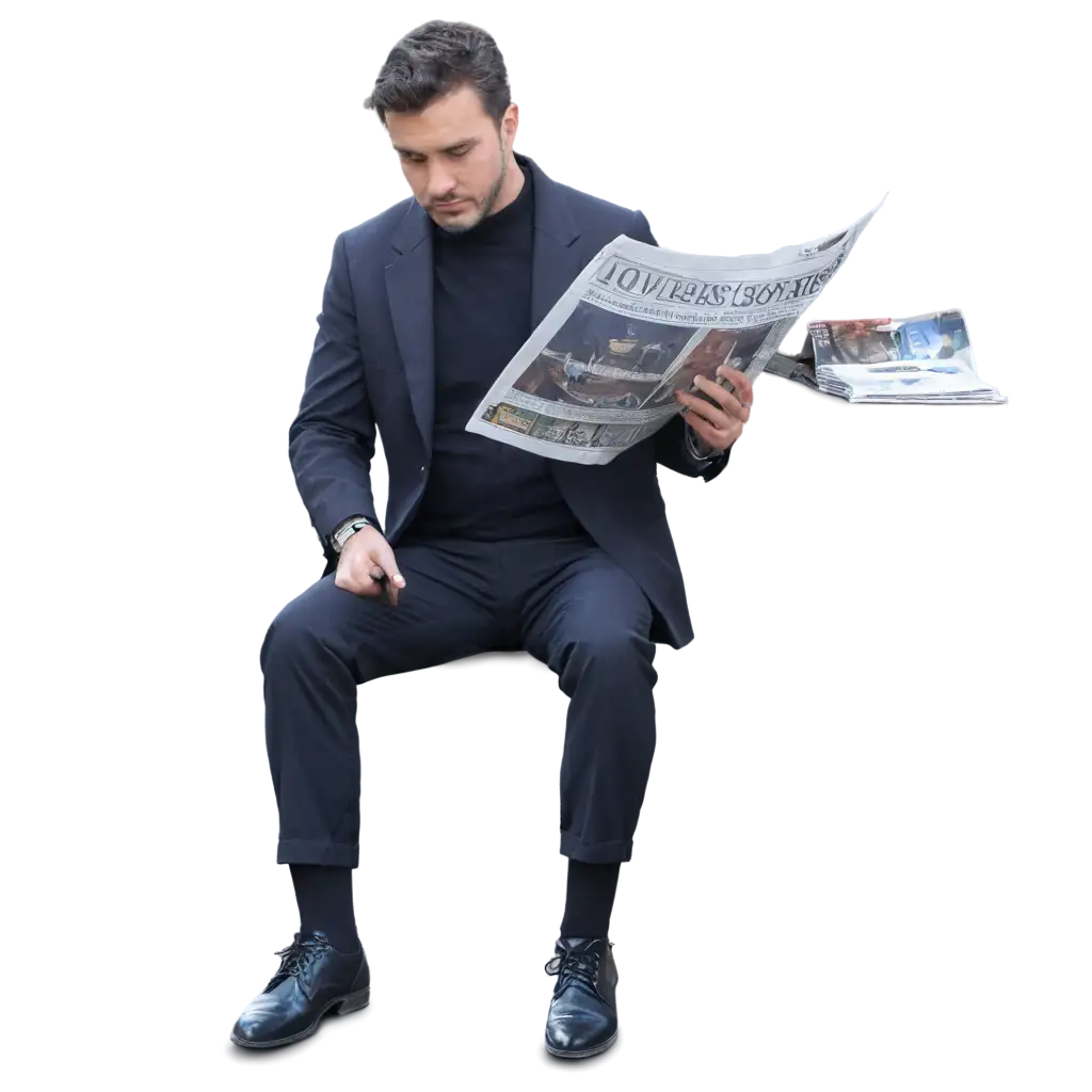 HighQuality-PNG-Image-of-a-Man-Reading-a-Newspaper