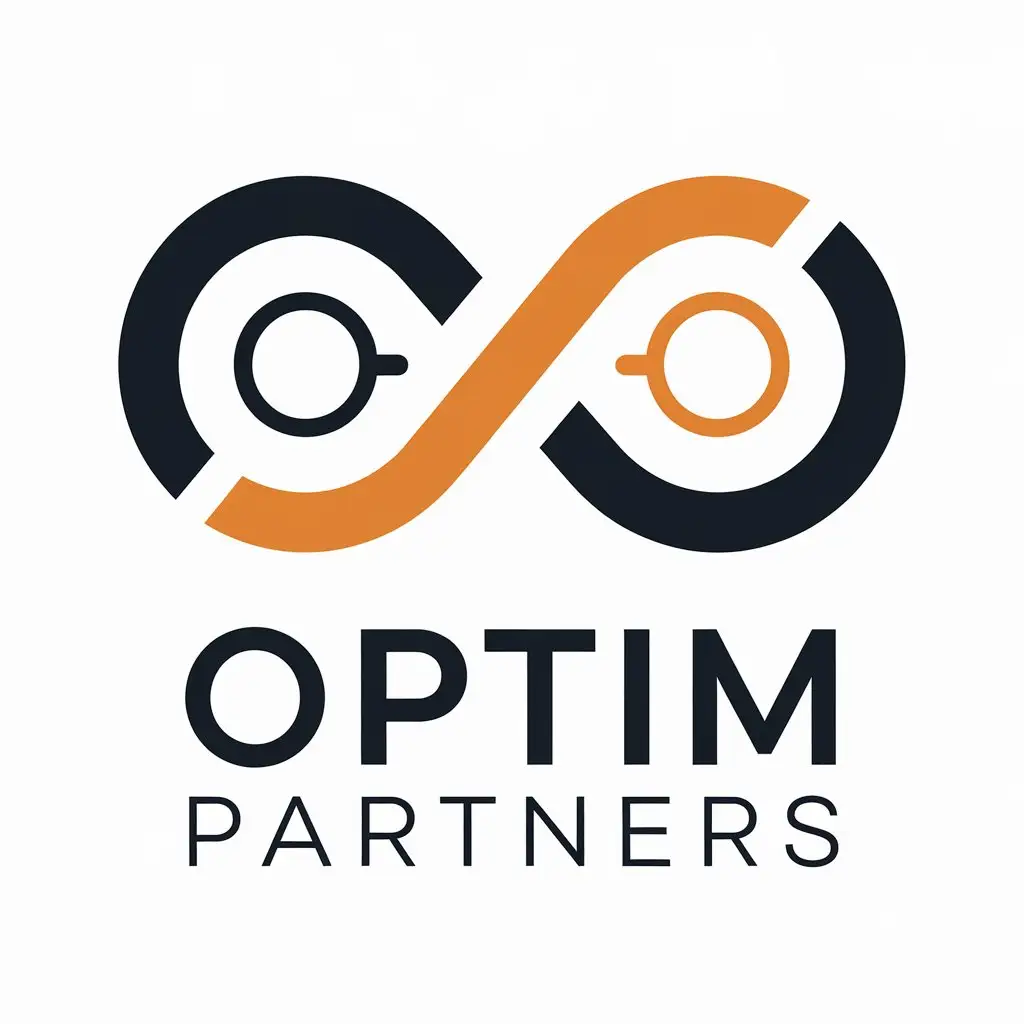 LOGO Design for Optim Partners Infinity Symbol with Clean Professional Aesthetic for Finance Industry