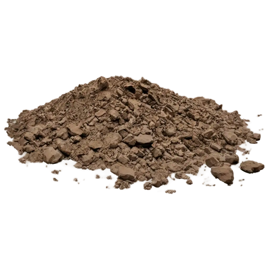 HighContrast-PNG-of-UFO-Crash-Debris-Soil-and-Rocks-After-Impact