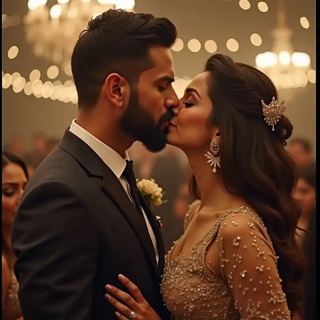 Virat Kohli and Anushka Sharma kiss from each other video