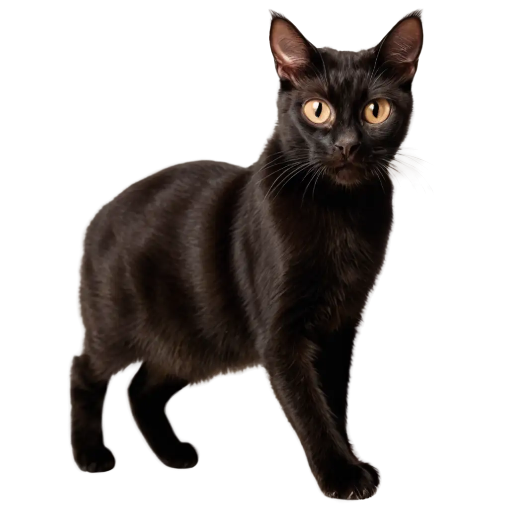 Explore-the-Elegance-of-a-PNG-Image-Featuring-a-Mysterious-Black-Cat