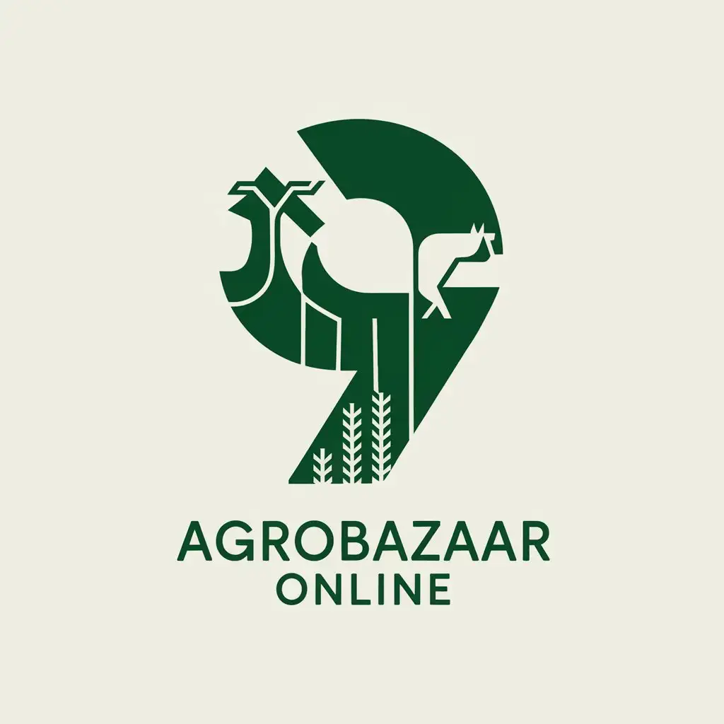 LOGO Design for Agrobazaar Online 9th Anniversary Agro Ecommerce and Livestock Theme with Clear Background