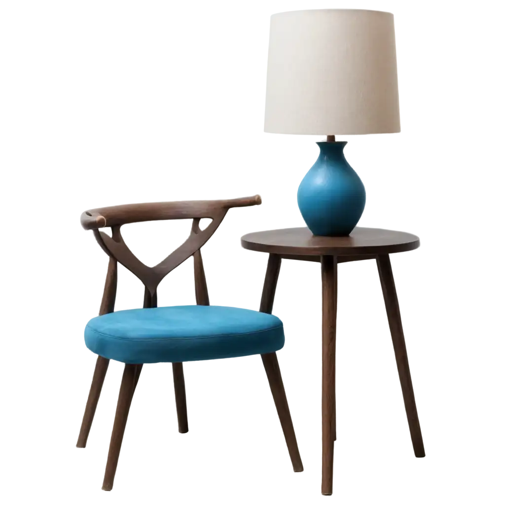 Stylish-Interior-Design-PNG-with-Chair-Table-and-Lamp-in-Deep-Blue-Tint