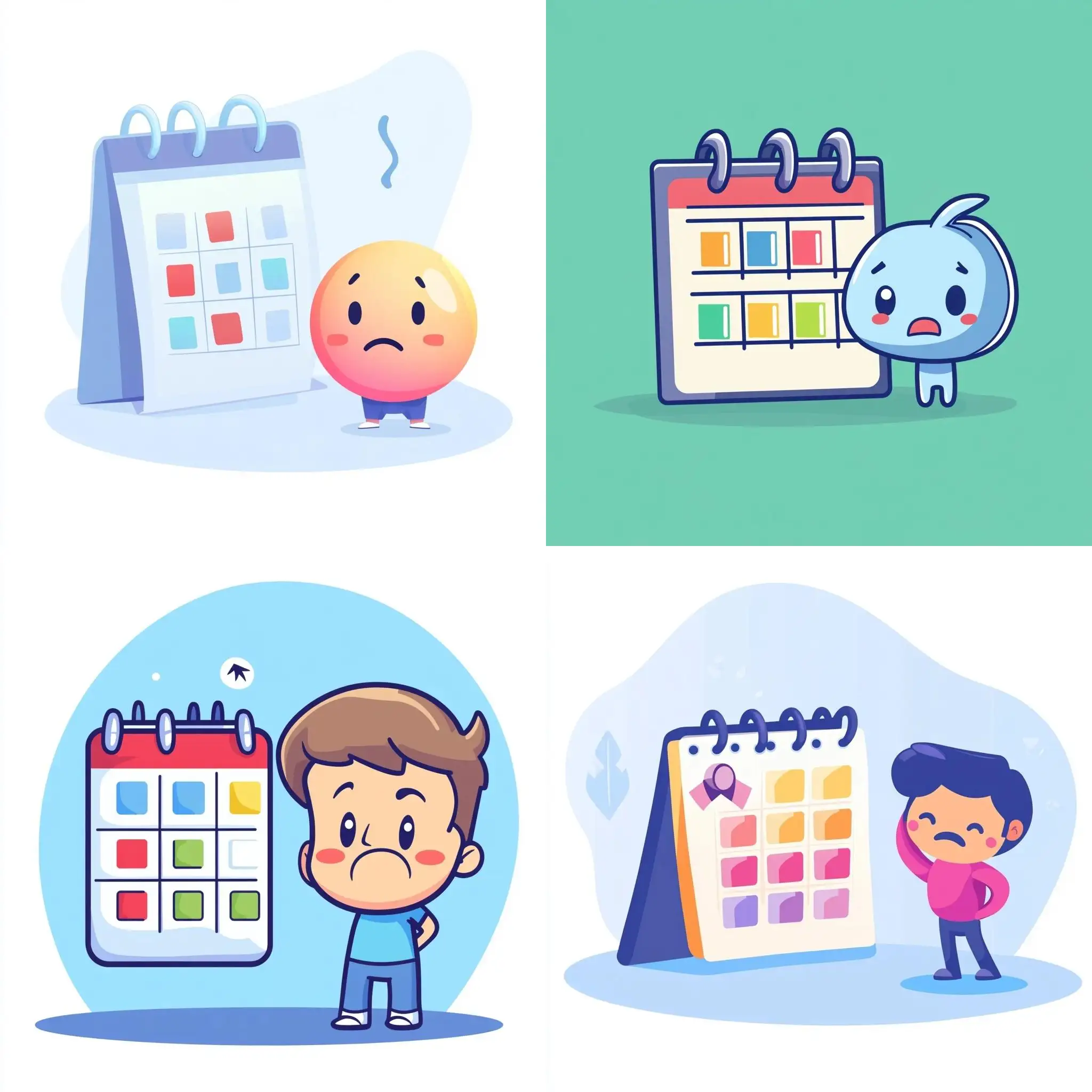 Colorful-Calendar-with-Frustrated-Cartoon-Character