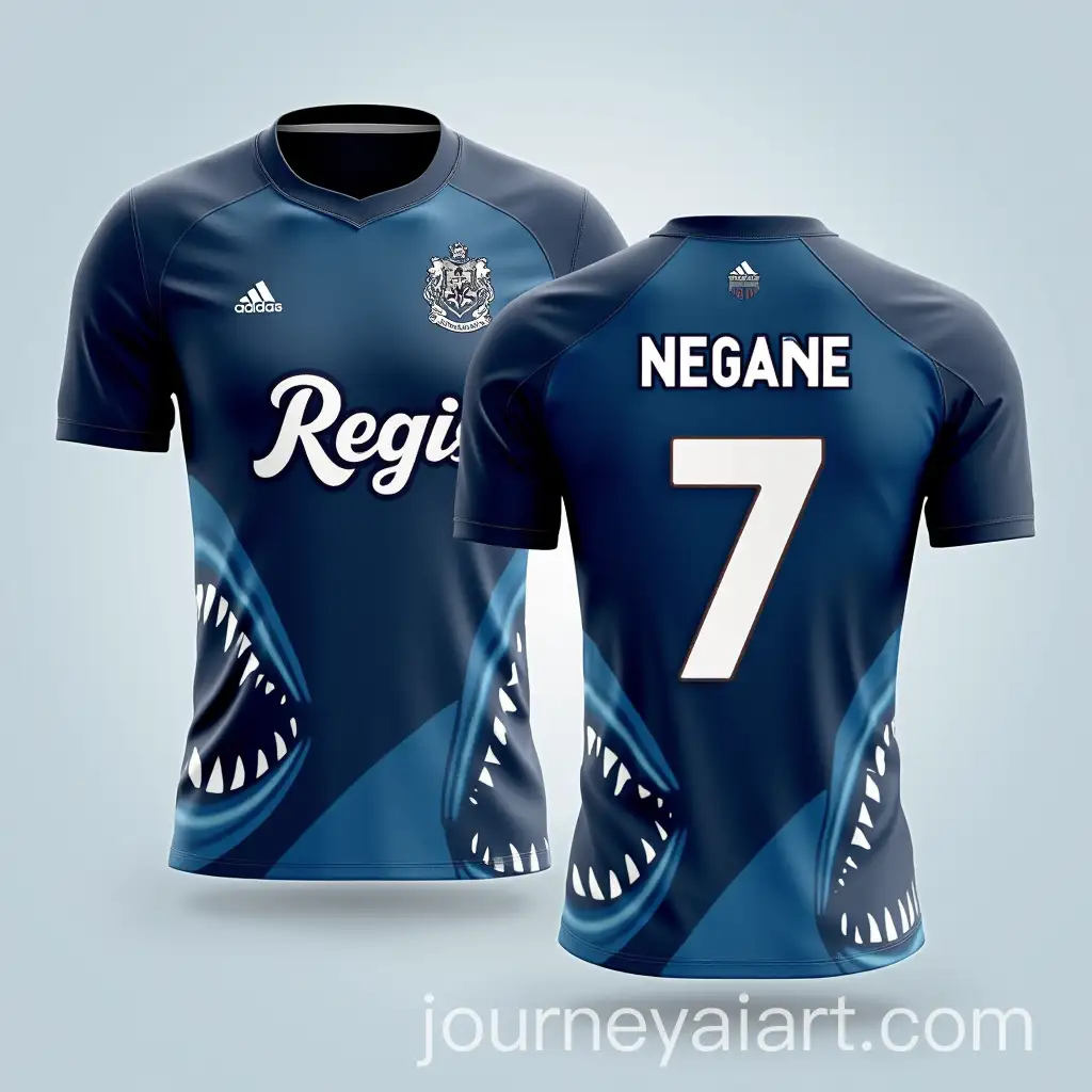 Navy-Blue-SharkThemed-Jersey-with-Artistic-Fonts-and-Regis-House-Branding
