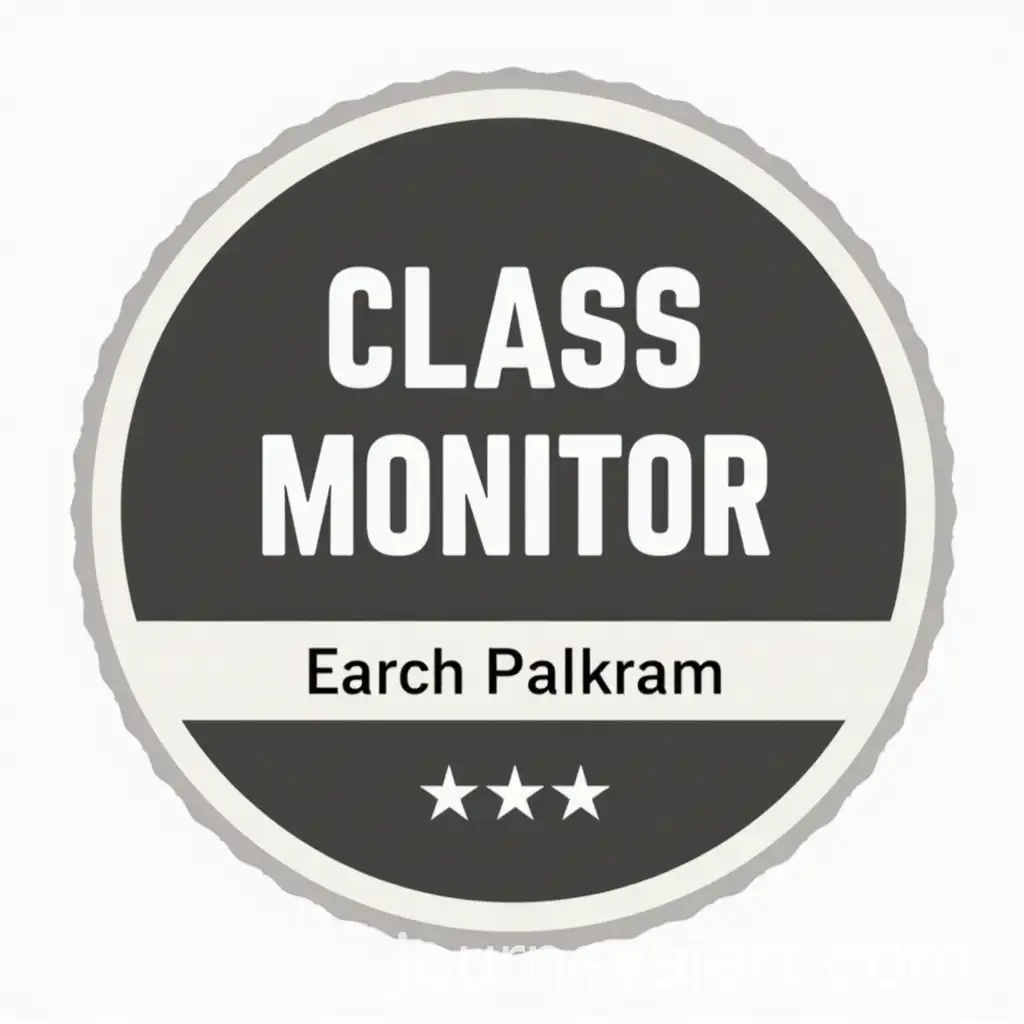 Class-Monitor-Badge-Design-Featuring-a-Student-in-Action