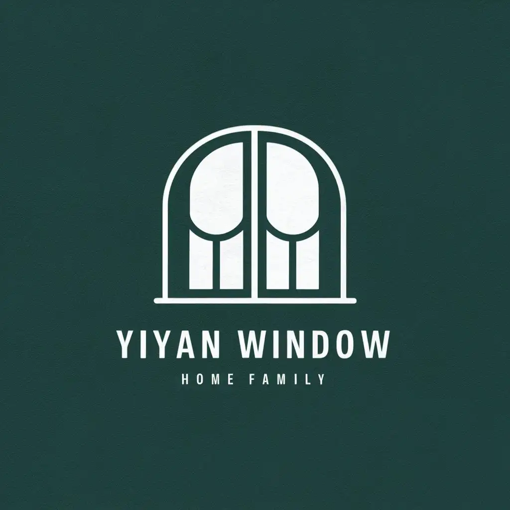 a vector logo design,with the text "Yiyan window curtain", main symbol:fabric,Minimalistic,be used in Home Family industry,clear background