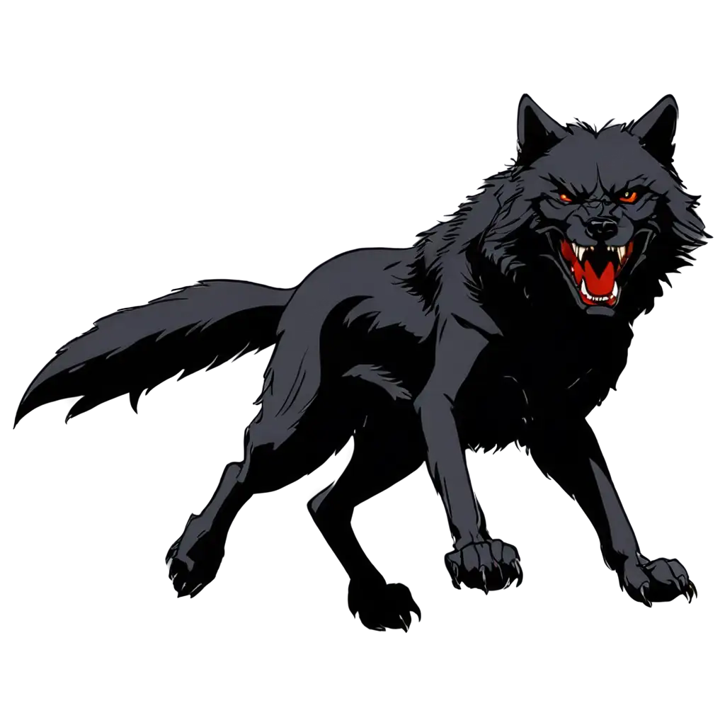 Vicious-Big-Red-and-Black-Wolf-PNG-in-Comic-Book-Style-HighQuality-Image-for-Creative-Projects