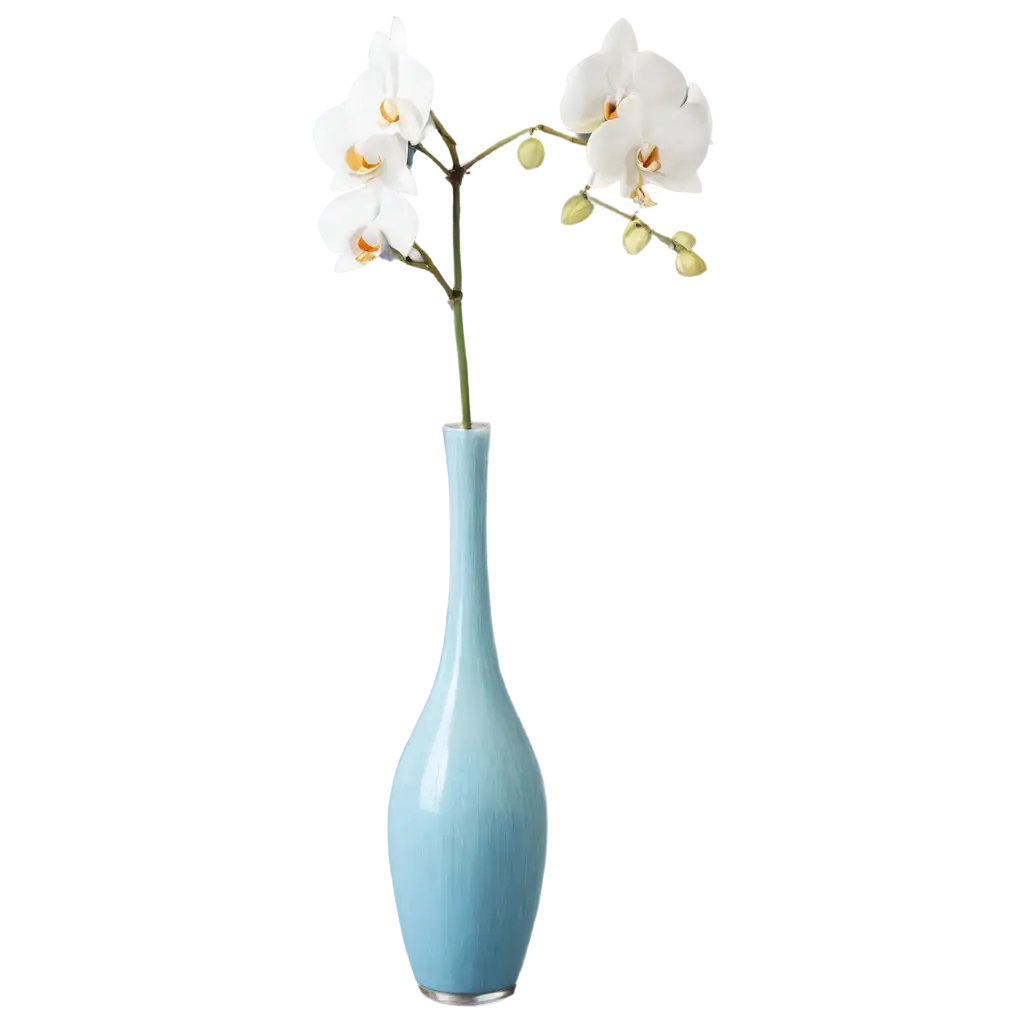 White-and-Blue-Orchid-Vase-PNG-HighQuality-Transparent-Image-for-Elegant-Decor