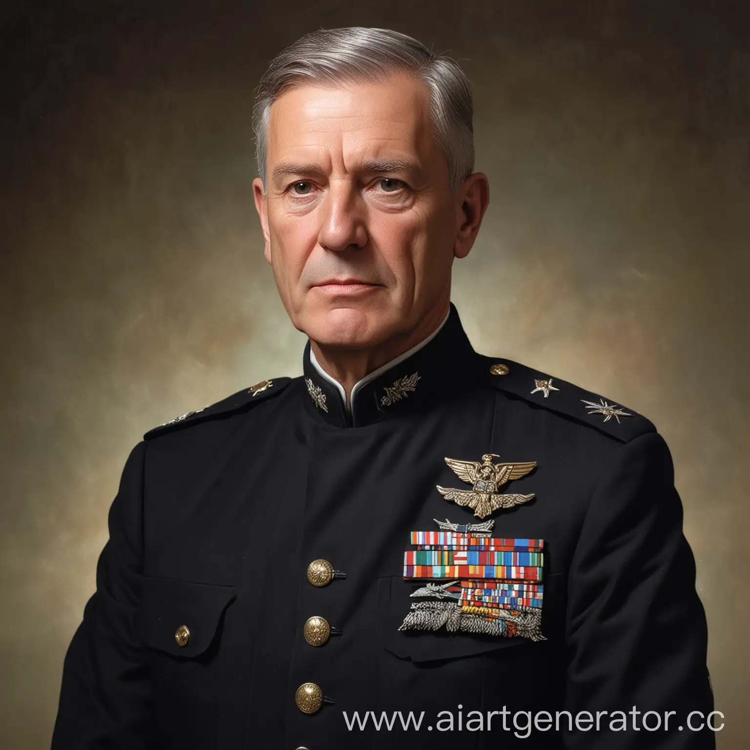 General-in-Black-Uniform-Commanding-a-Troop