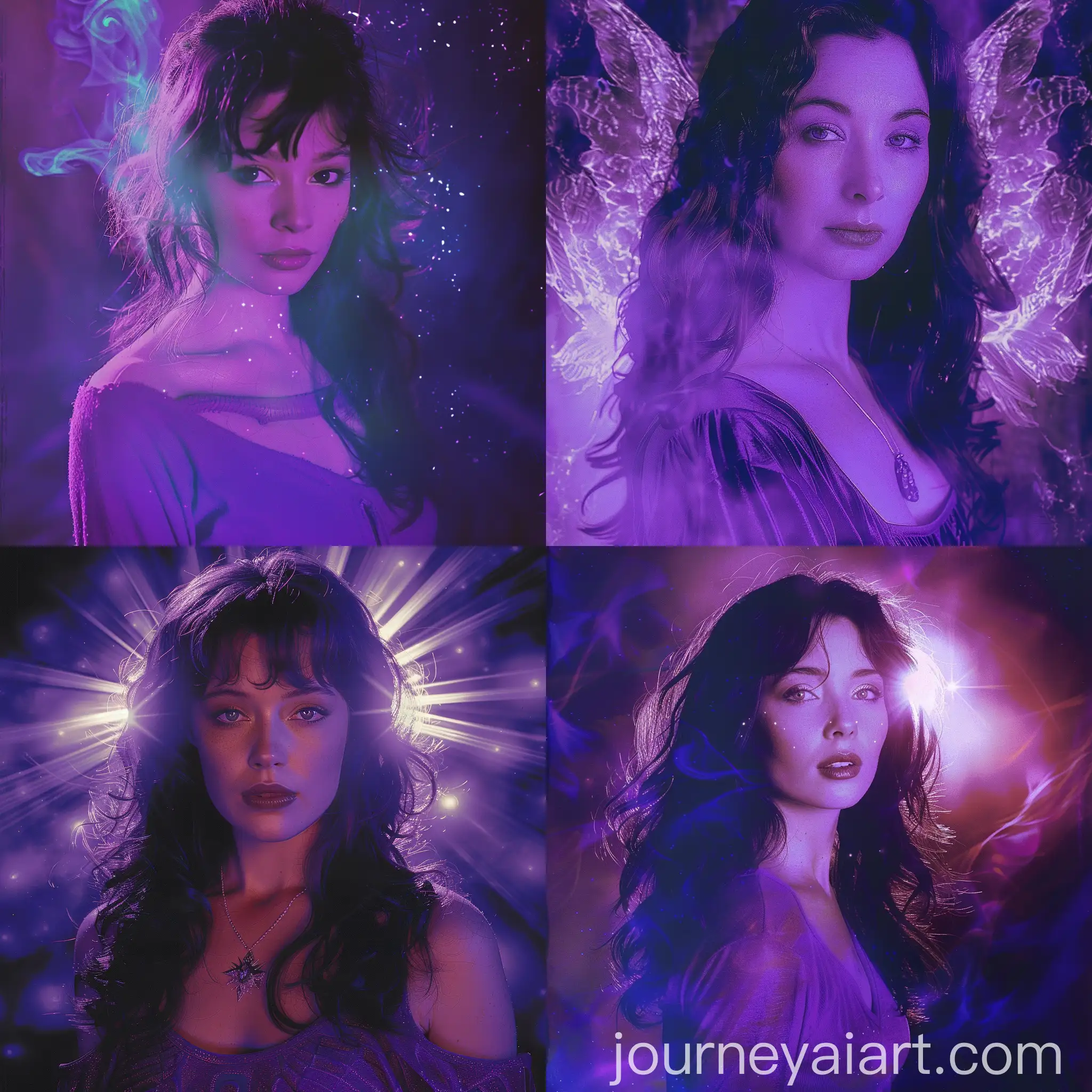 90s-TV-Sitcom-Style-Witch-with-Ethereal-Glow-and-VHS-Grainy-Filter