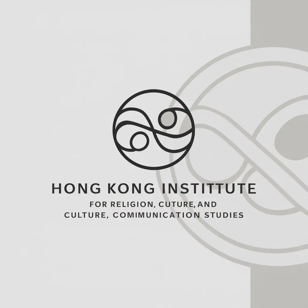 a logo design,with the text "Hong Kong Institute for Religion, Culture and Communication Studies", main symbol:circular, religious culture, tradition,complex,be used in Religious industry,clear background