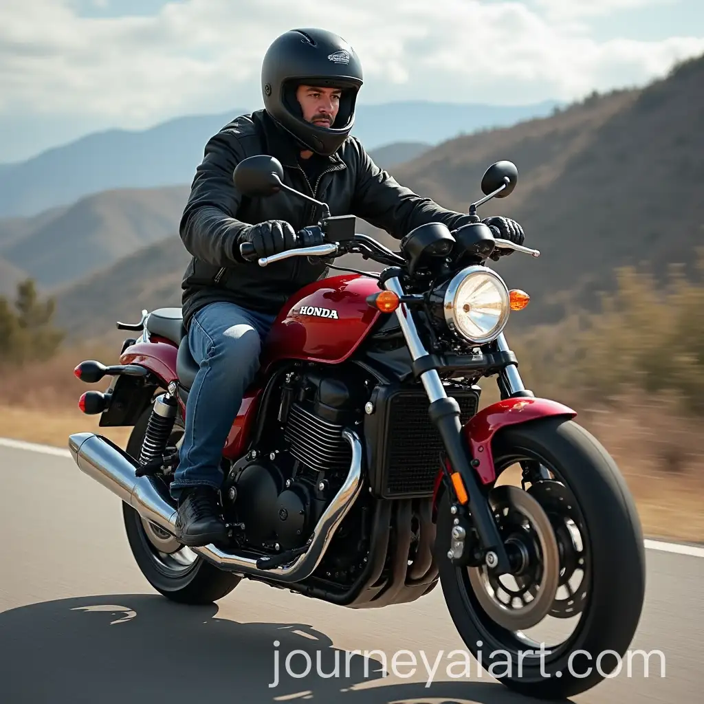 Man-Riding-a-Honda-VTX-1300S-Motorcycle-on-an-Open-RoadAI-Image-Prompt-Expansion